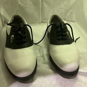 FootJoy Dryjoys Tour Optiflex2 Golf Shoes Men’s 6.5 M #53767 White Black Leather